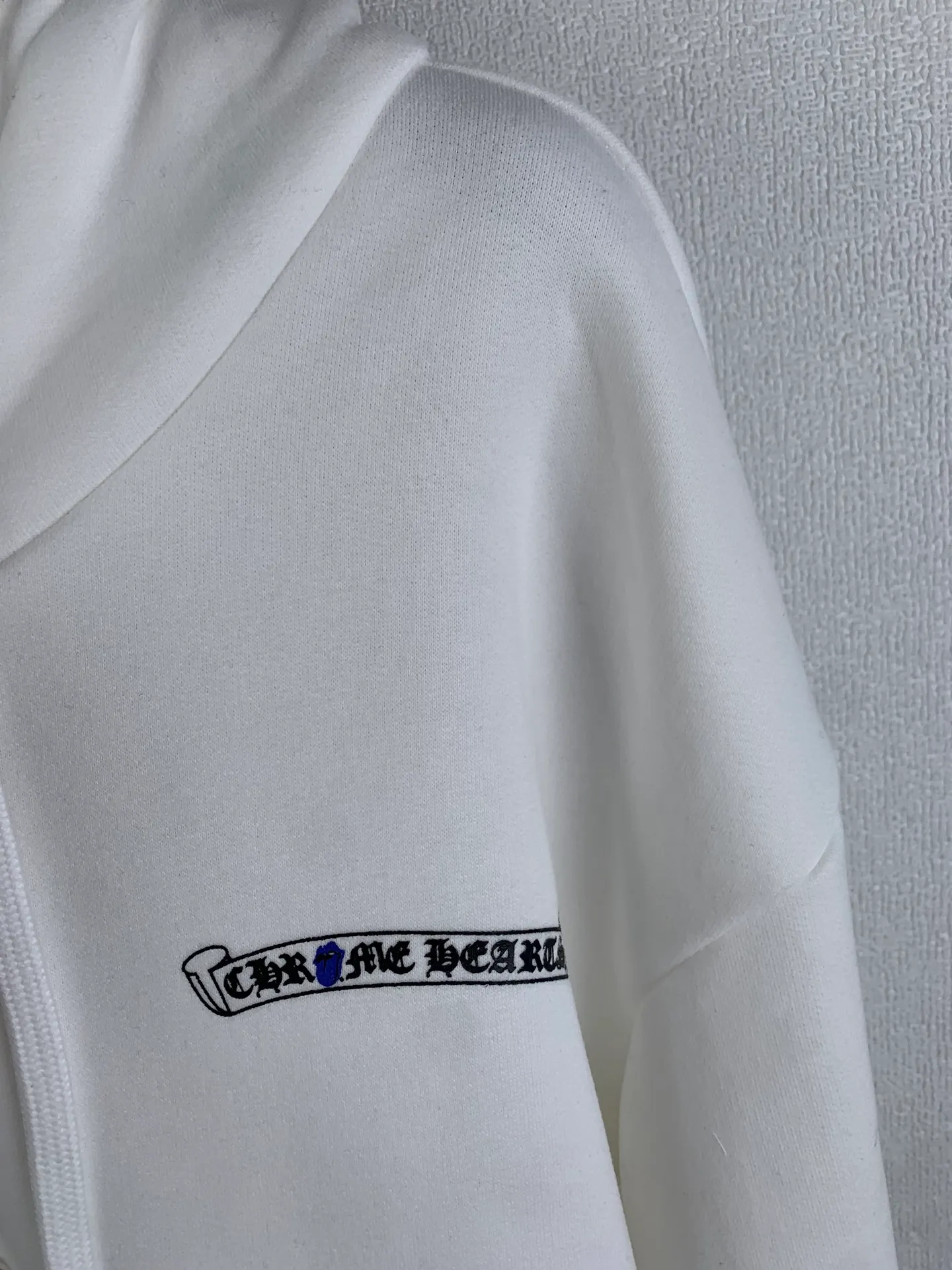P470 Chrome Hearts hooded glue-printed sweatshirt jacket 380g cotton fleece sweatshirt material, 420g 1*1 matching high-end fashion brand rib fabric fermentation washing, glue printing, customized 1:1 hood rope, customized 1:1 zipper, customized 1:1 trademark, loose fit Size: S M L XL